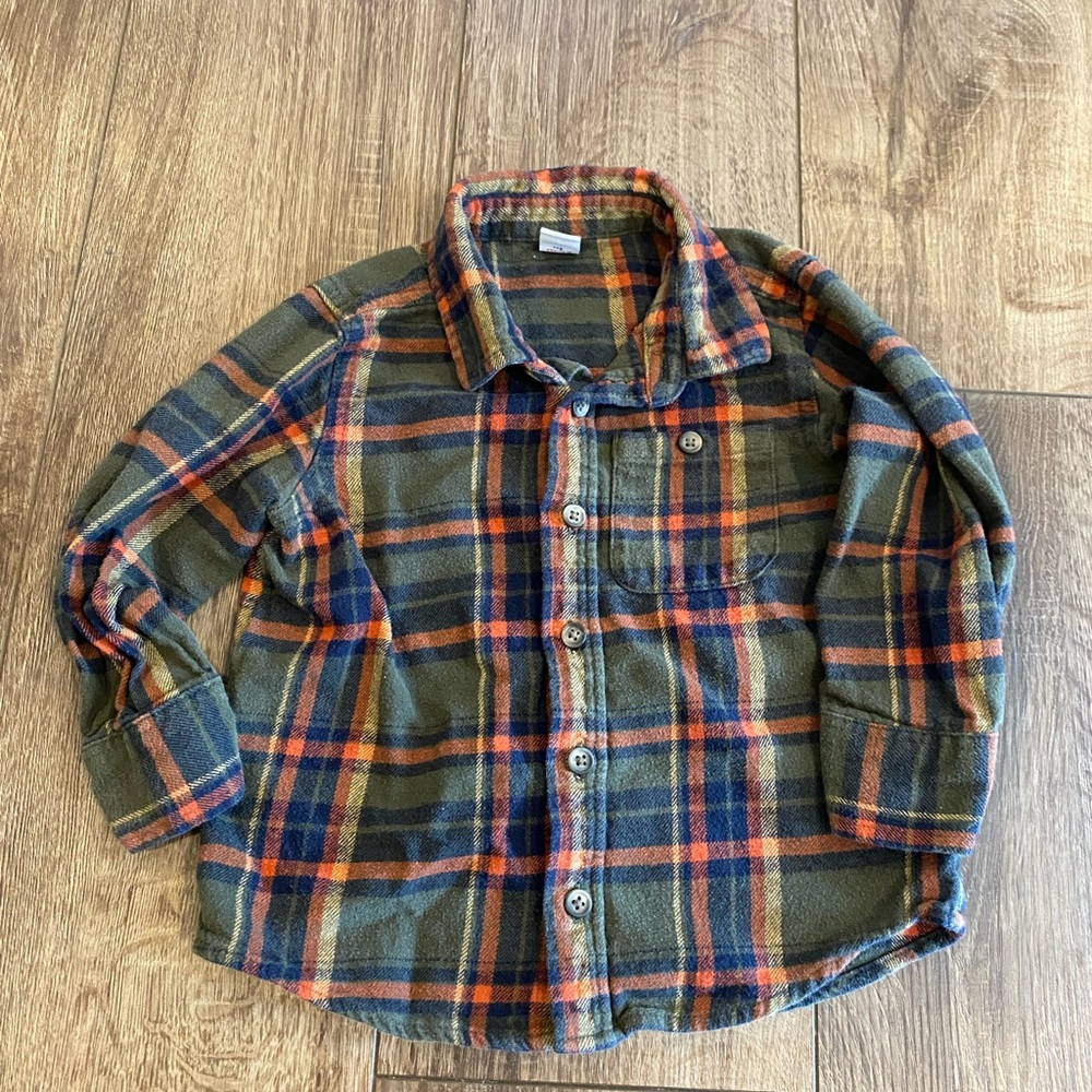 Toddler Old Navy Flannel Button-up - Size 3T
